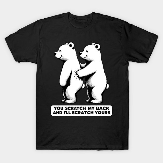 Scratch My Back Funny Literally Pun Dad Joke Funny Bear T-Shirt by KsuAnn